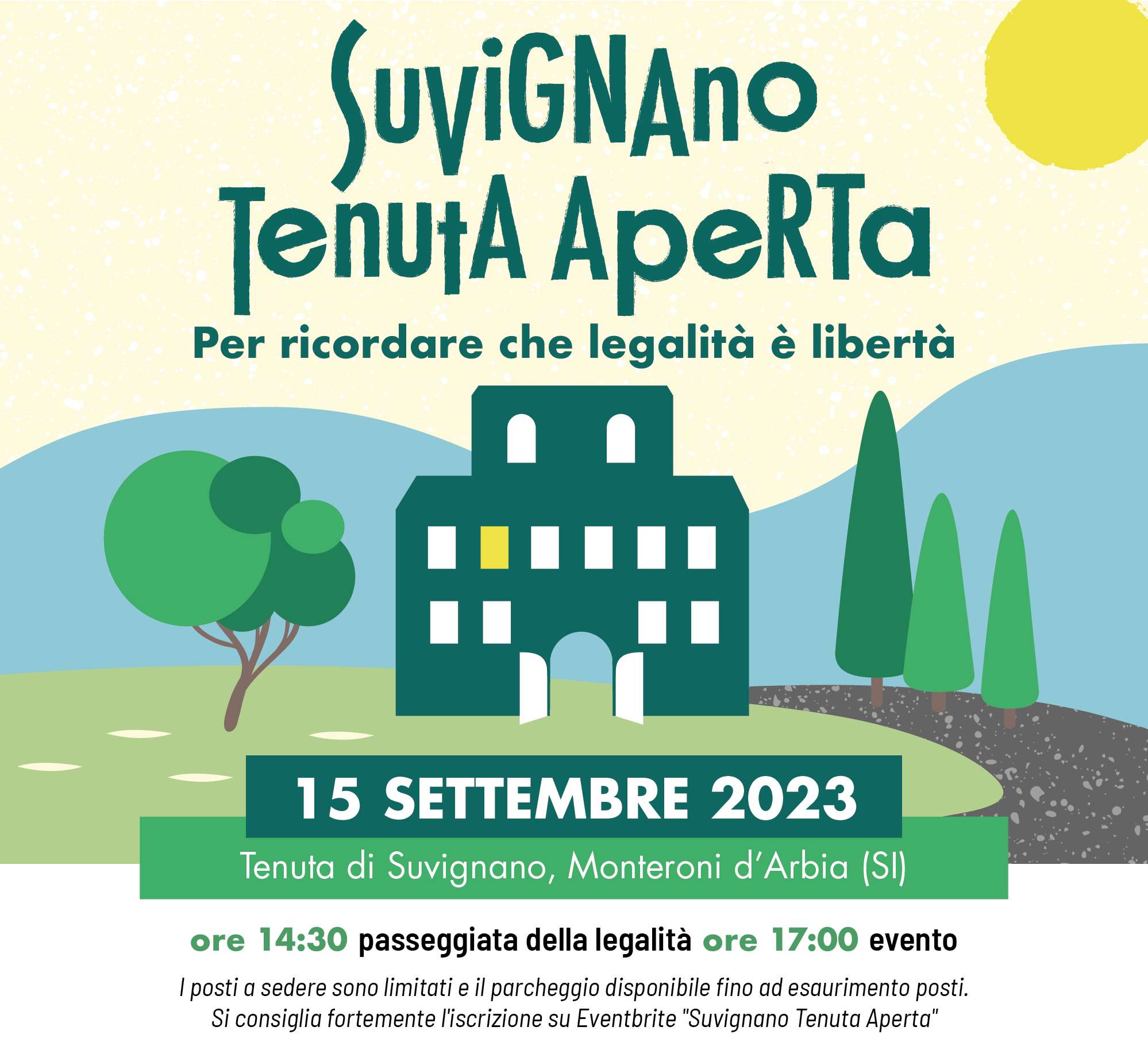 Immagine Venerdì 15 settembre a Suvignano la quinta edizione della "Festa della legalità"